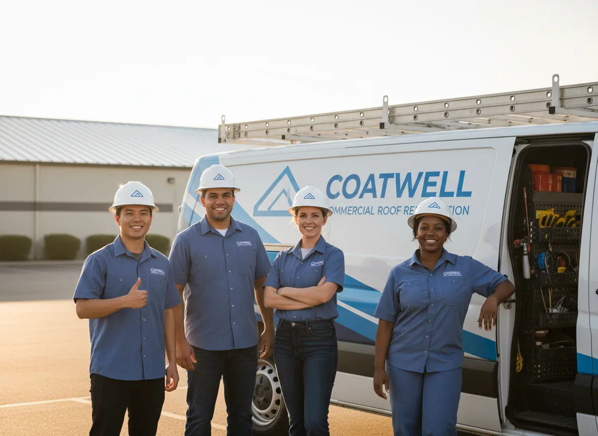 Commercial roof coating company in Ecru, MS