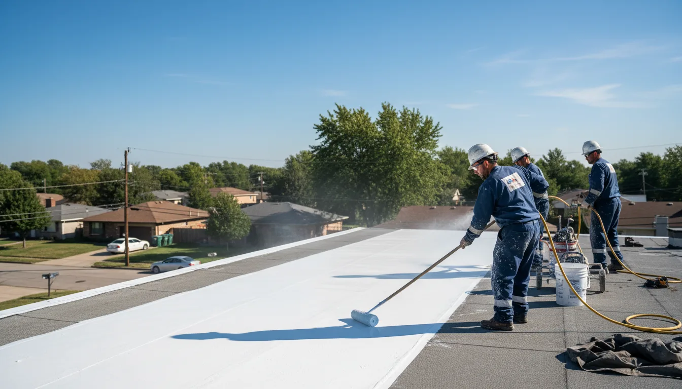 Commercial roof coating in Ecru, MS near me